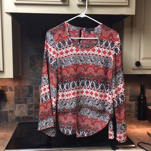 See you Monday split top with under-arm fringe